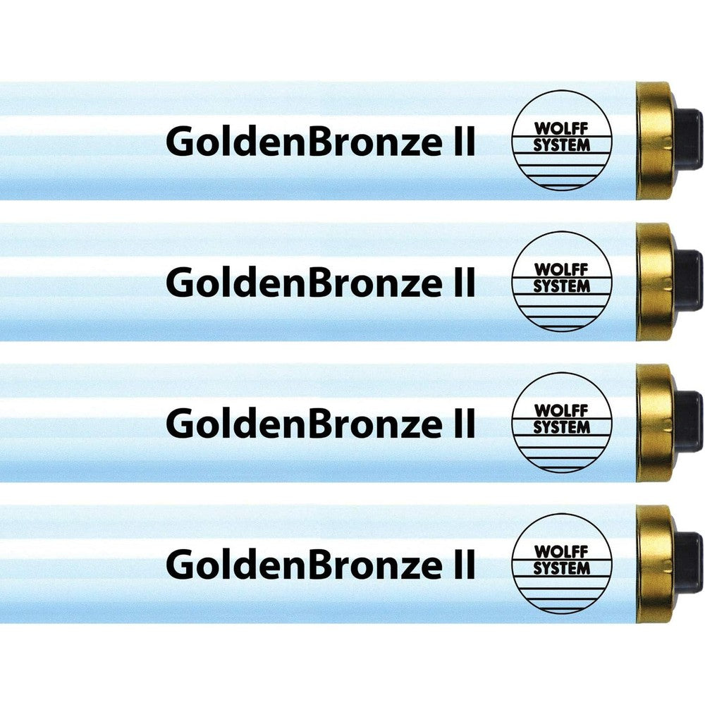 Wolff System GoldenBronze II tanning bulbs front view packaging