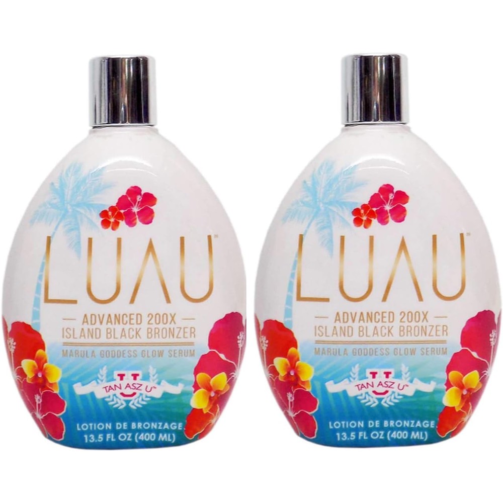 Tan Asz U Luau Island Black Bronzer front view bottle packaging