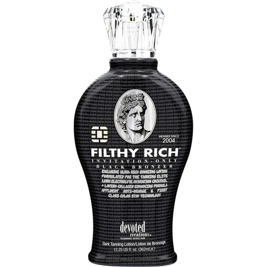 Devoted Creations Filthy Rich dark bronzing tanning lotion bottle