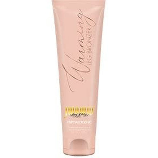 Jwoww Hypoallergenic Warming Leg Bronzer 5 Ounce bottle front view for tanning