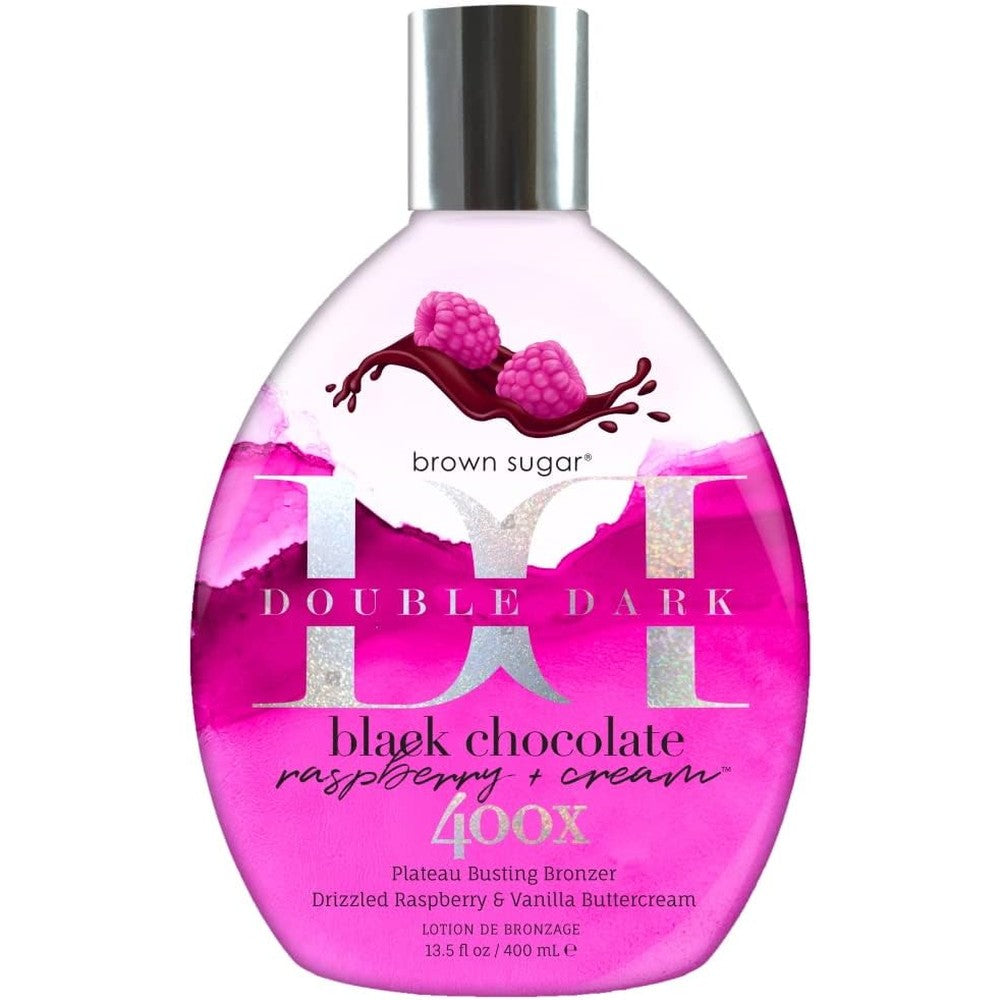 Tan Inc Brown Sugar Black Chocolate Raspberry Cream 400X Bronzer bottle front view