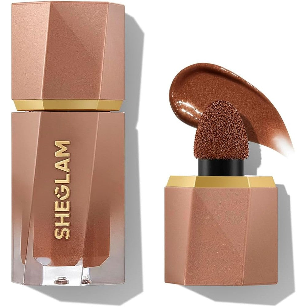 Sheglam Sun Beam Shimmer Liquid Bronzer front view bottle packaging cosmetic product