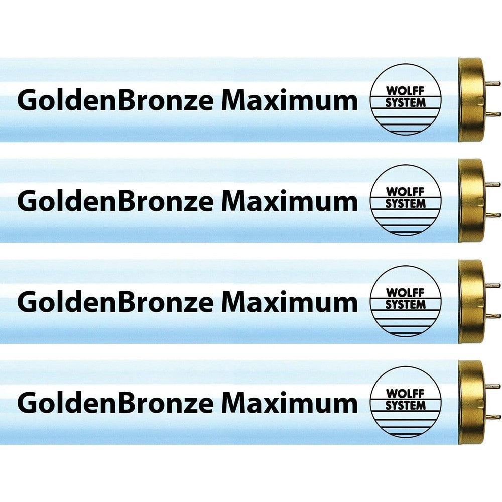 GoldenBronze maximum f71t12 tanning bulbs front view showing bi-pin connectors