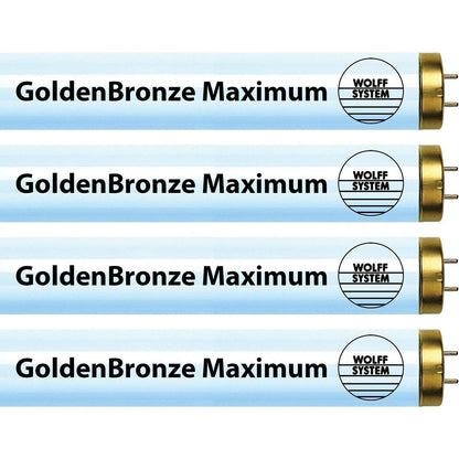 Wolff System GoldenBronze Maximum tanning bulbs front view pack of 16
