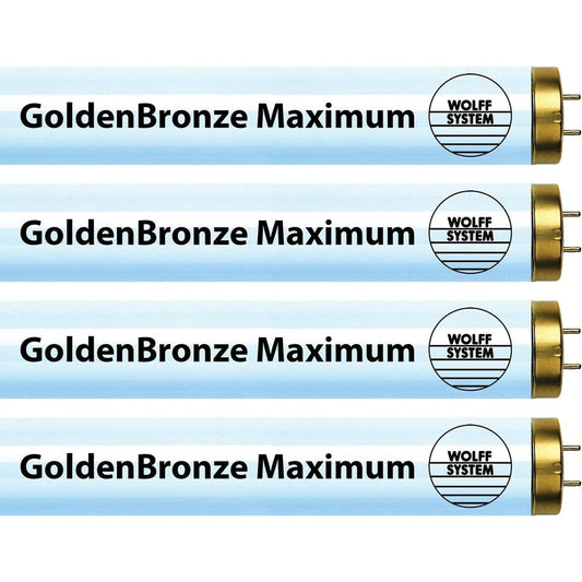 Wolff System GoldenBronze Maximum tanning bulbs front view pack of 16