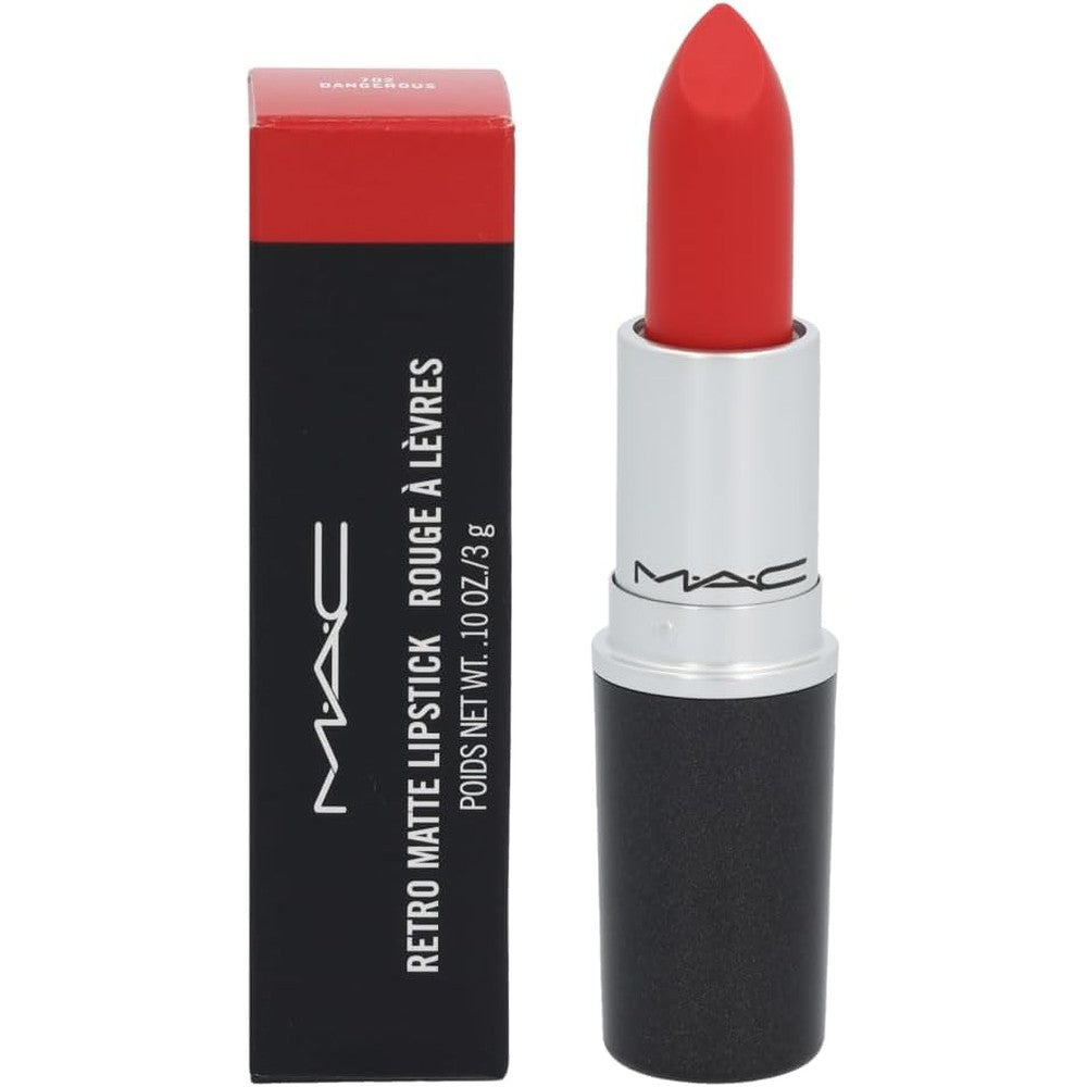 MAC Retro Matte Lipstick Dangerous front view and packaging