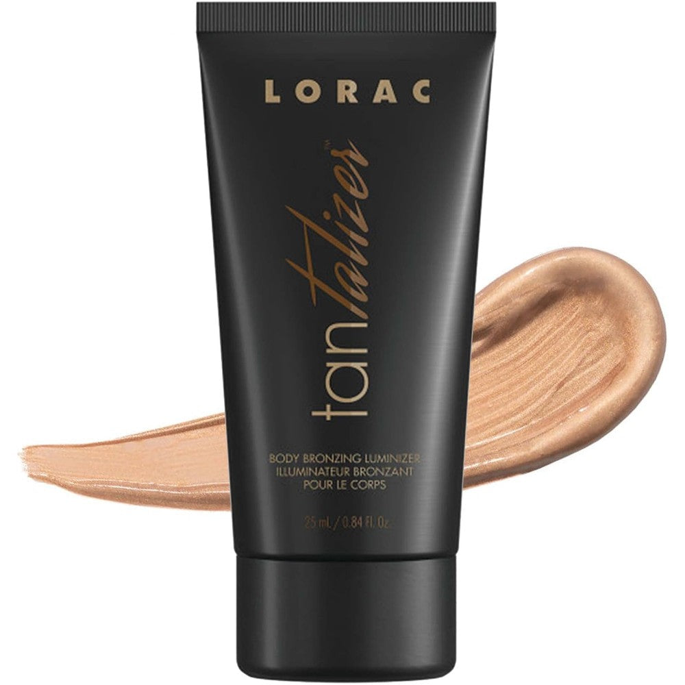 Lorac Tantalizer Body Bronzing Luminizer front view bottle packaging