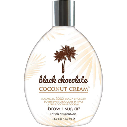 Brown Sugar Black Chocolate Coconut Cream 200X Bronzer bottle front view