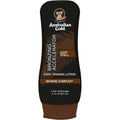 Australian Gold dark tanning accelerator lotion with bronzer front view bottle