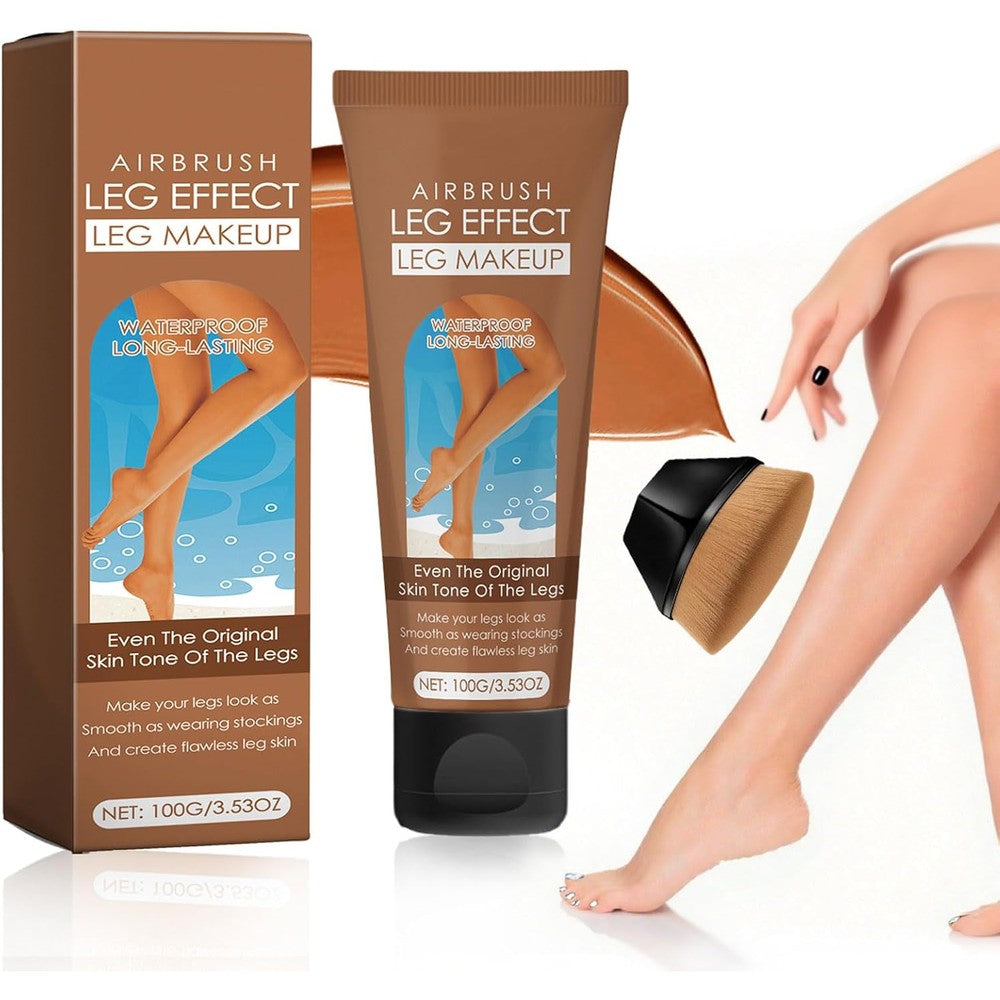 Drtru front view of the waterproof leg makeup tube packaging.