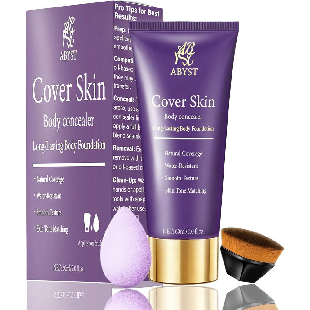 Pkqlq waterproof body concealer foundation front view in Nature shade