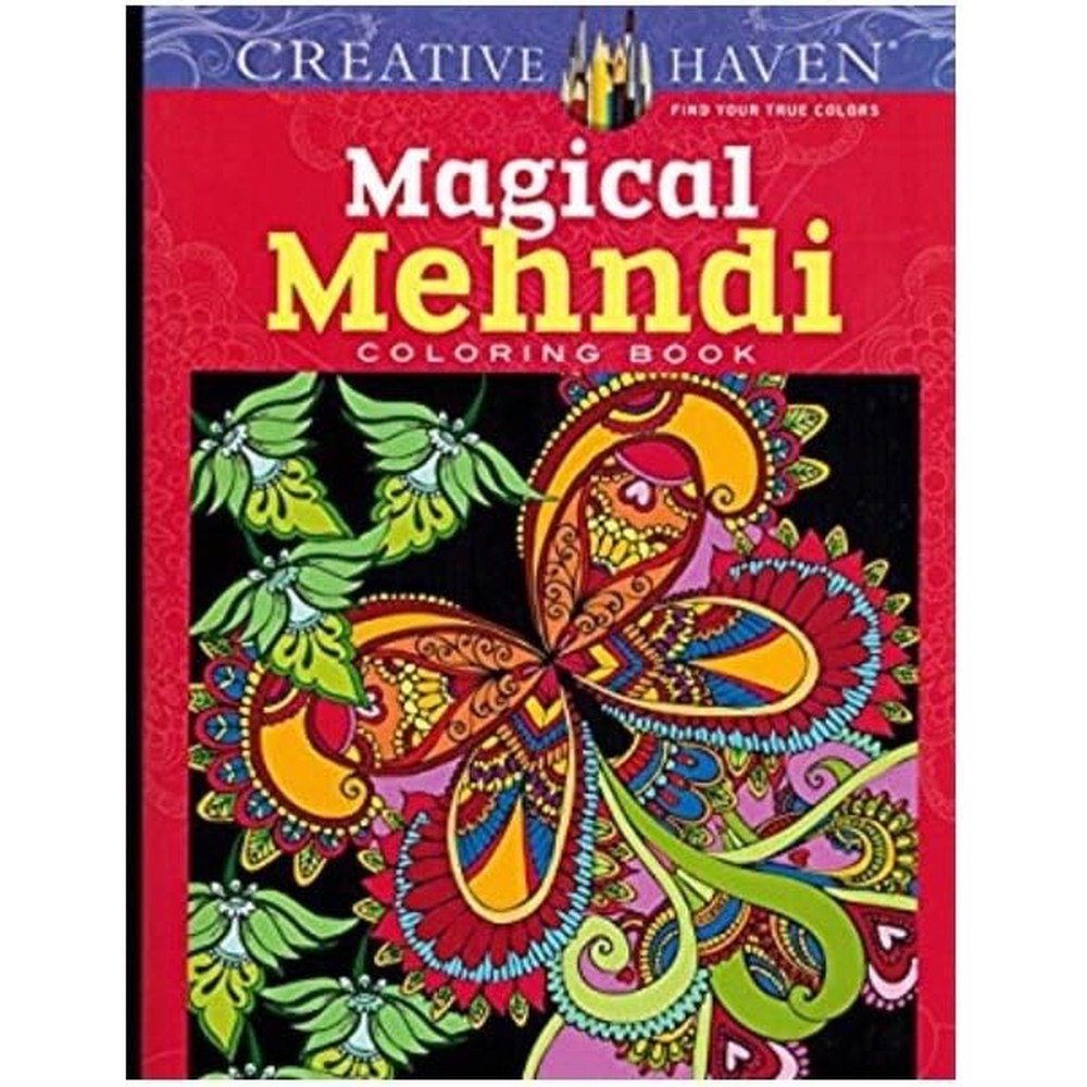 Dover Publications Creative Haven Magical Mehndi Adult Coloring Book front view