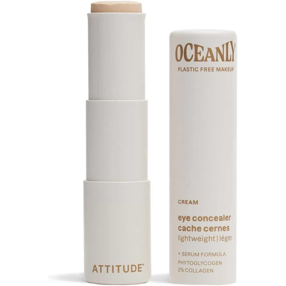 ATTITUDE Oceanly Light Coverage Under Eye Concealer Stick in Cream shade front view