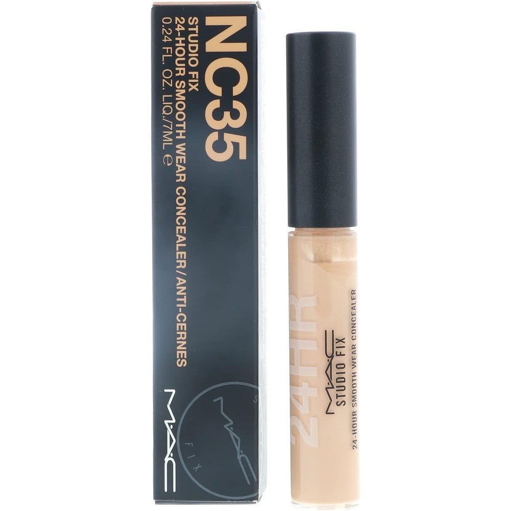 MAC Studio Fix 24-Hour Smooth Wear Concealer In Shade NC35, Medium-To-Full Buildable Coverage, Natural Matte Finish, 7 Milliliters - Image 1