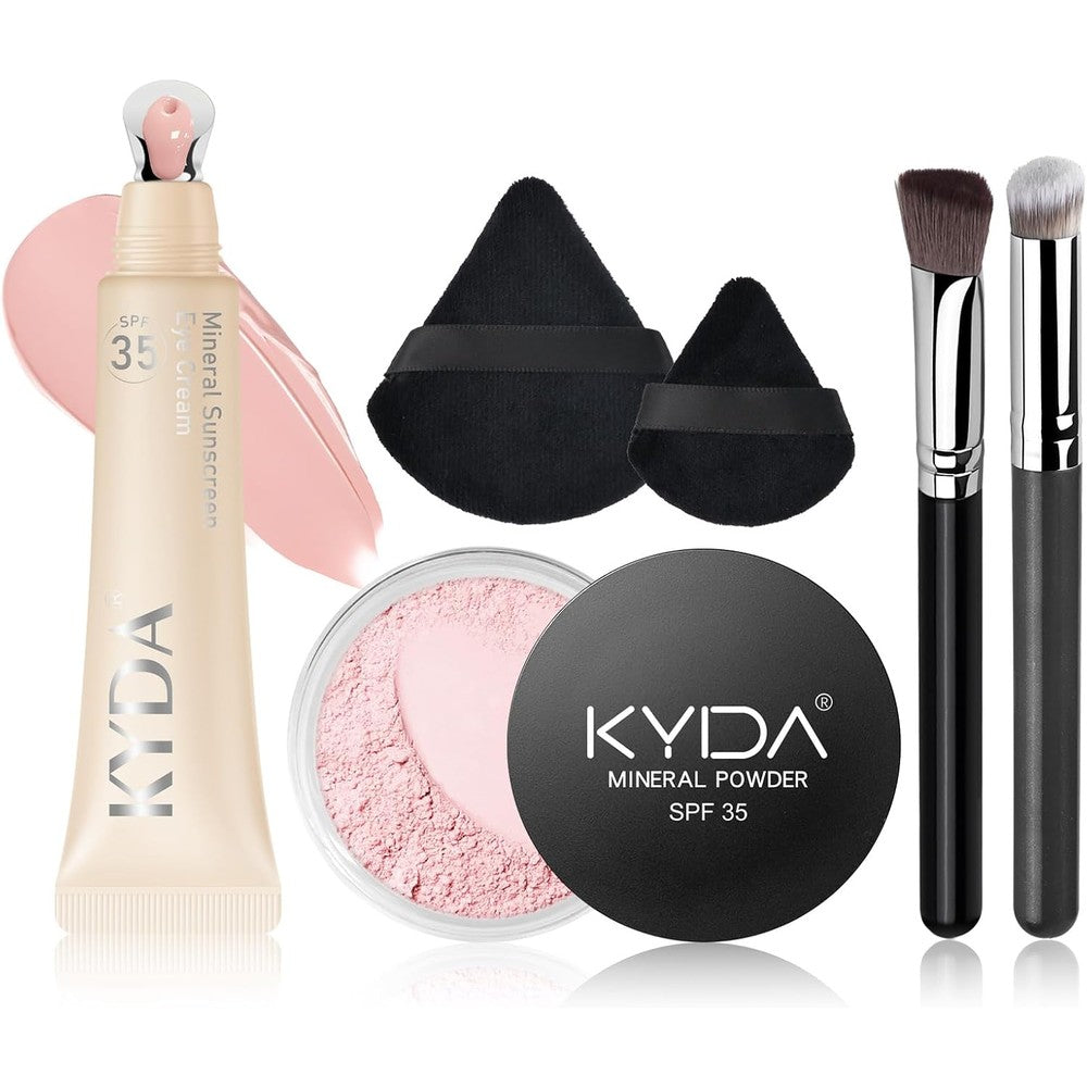 Kyda 6 Piece Pink Mineral Under Eye Concealer Kit front view