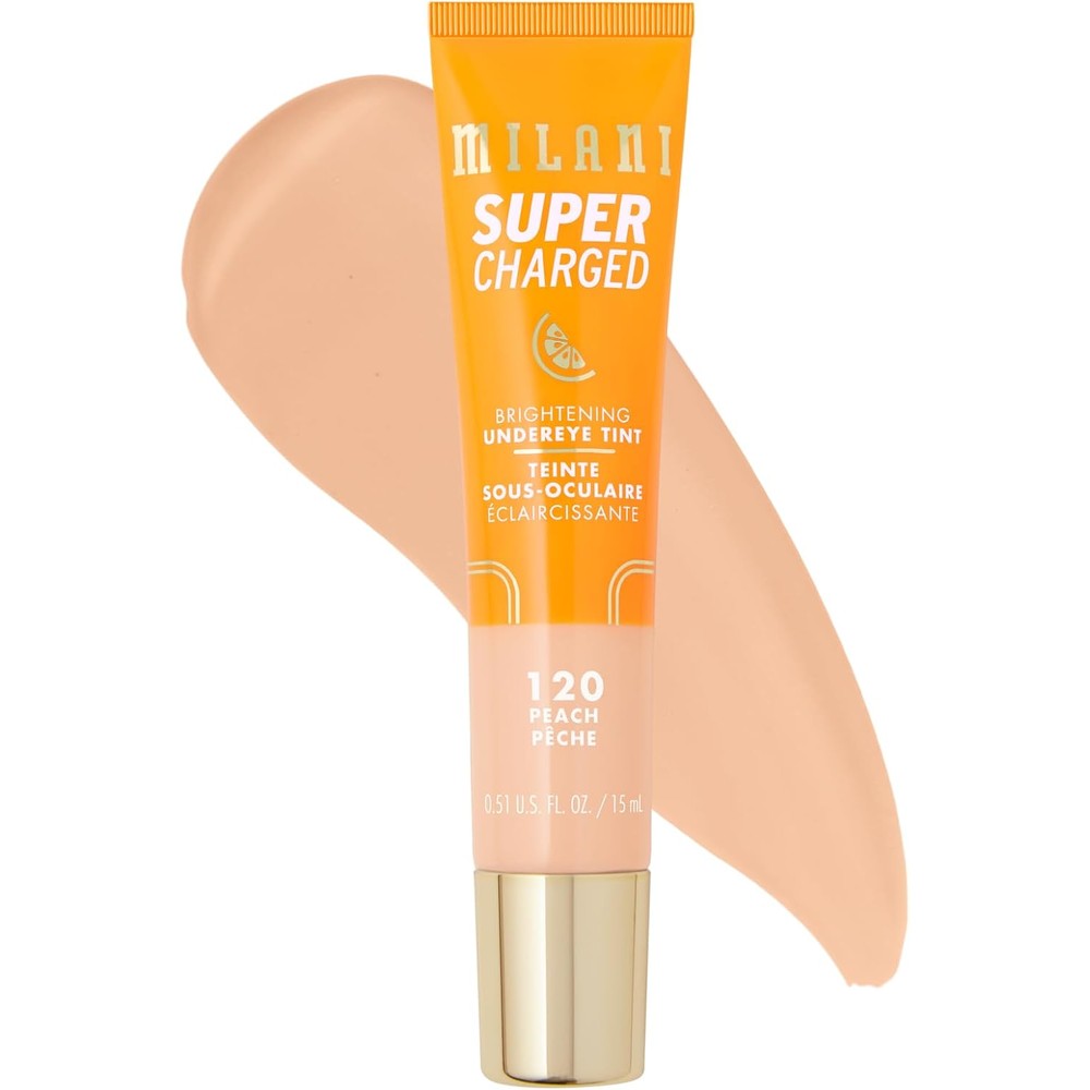 Milani Supercharged Brightening Undereye Tint 120 Peach front view bottle