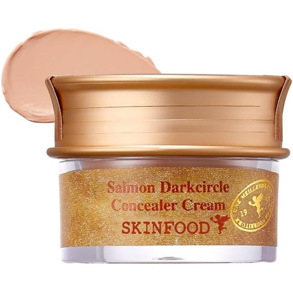 SKINFOOD salmon dark circle concealer cream in blooming shade for under eye coverage