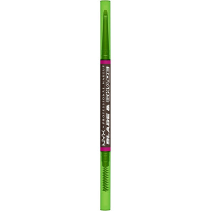 NYX Professional Makeup Blade And Shade Brow Pencil Espresso front view highlighting the dual-edged tip.
