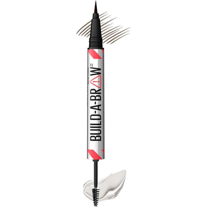 Maybelline Build A Brow 2 in 1 Brow Pen and Sealing Eyebrow Gel Ash Brown front view