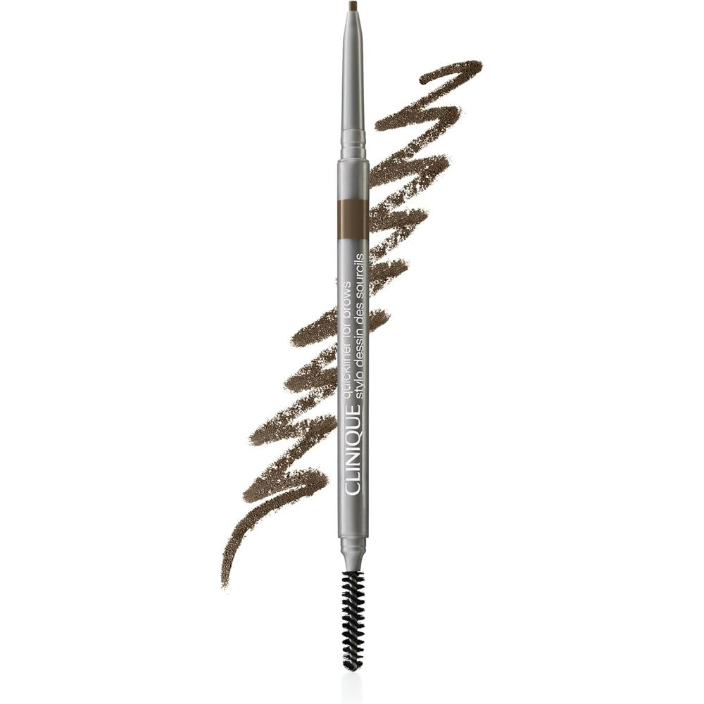 Clinique Quickliner For Brows Eyebrow Pencil front view showcasing the ultra-fine micro tip.