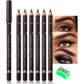 Club Bollywood wooden hard core eyebrow pencil pack front view dark brown eye makeup