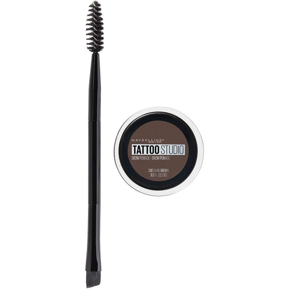 Maybelline Tattoo Studio Brow Pomade Deep Brown front view packaging