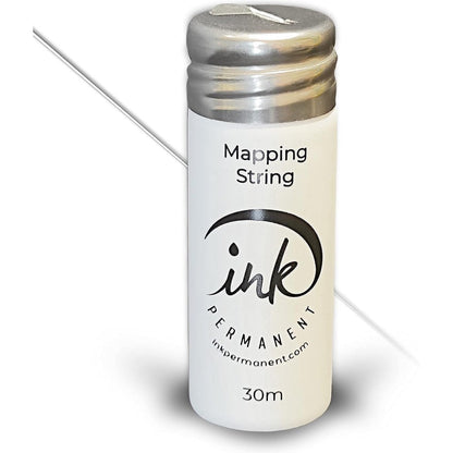 Browswithtiff Ink Permanent White Brow Mapping String front view bottle packaging for salon eyebrow shaping