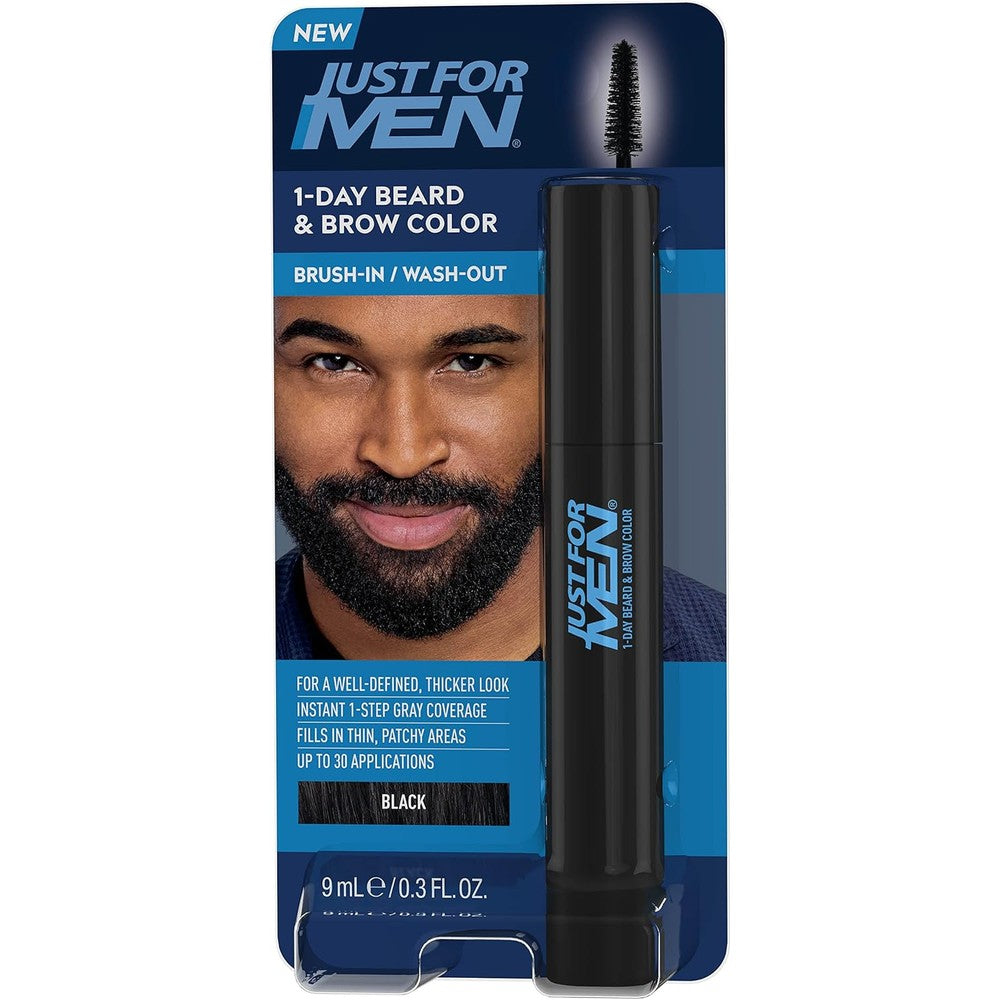 Just For Men 1-Day Beard and Brow Color front view temporary beard dye for men
