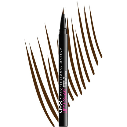 NYX Professional Makeup Lift and Snatch Brow Tint Pen Espresso front view showcasing the sleek packaging.
