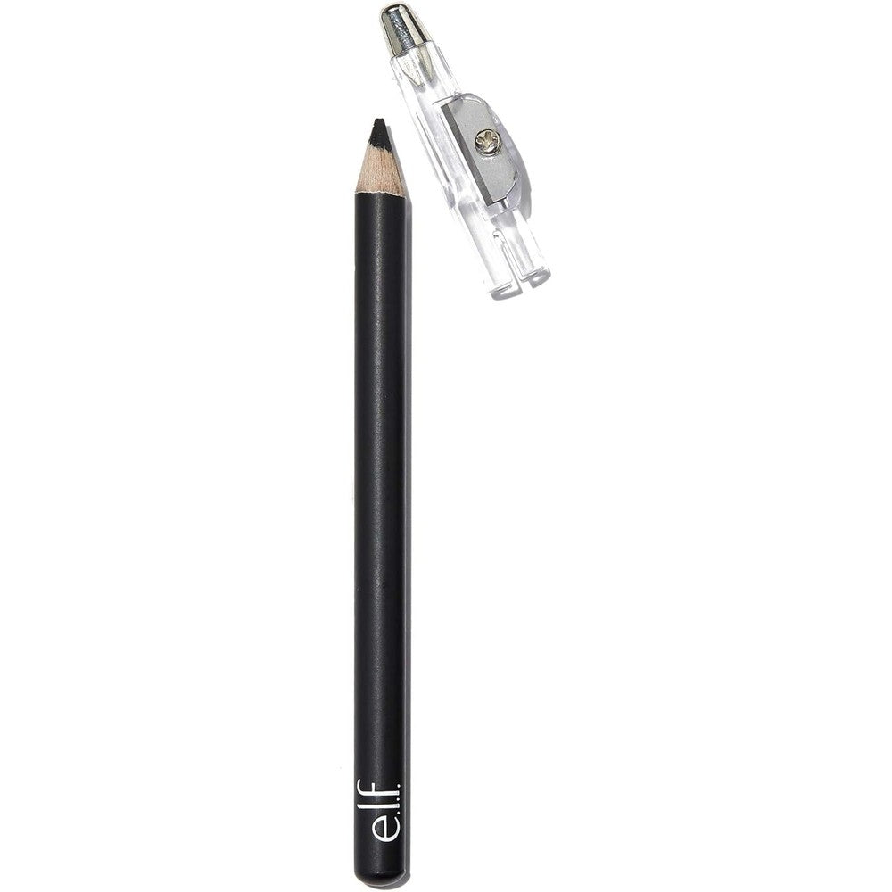 E.l.f. Satin Eyeliner Pencil in Black front view for precise eye makeup application.