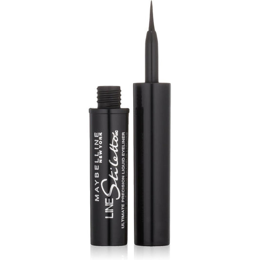 Maybelline Line Stiletto Ultimate Precision Liquid Eyeliner Blackest Black front view