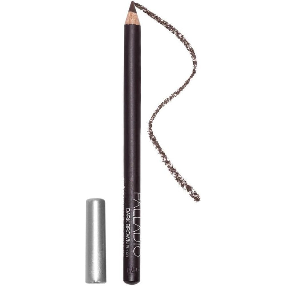 Palladio Wooden Eyeliner Pencil Dark Brown front view