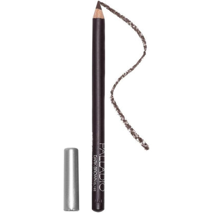 Palladio Wooden Eyeliner Pencil Dark Brown front view