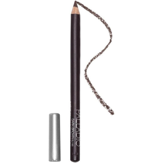 Palladio Wooden Eyeliner Pencil Dark Brown front view