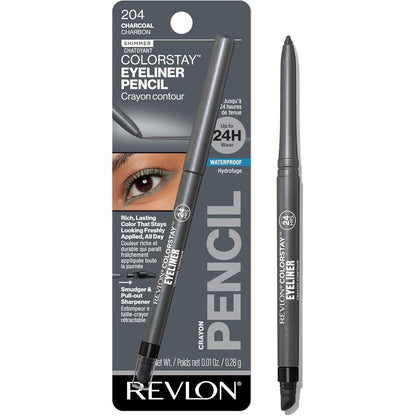 Revlon ColorStay Waterproof Eyeliner Charcoal 204 front view