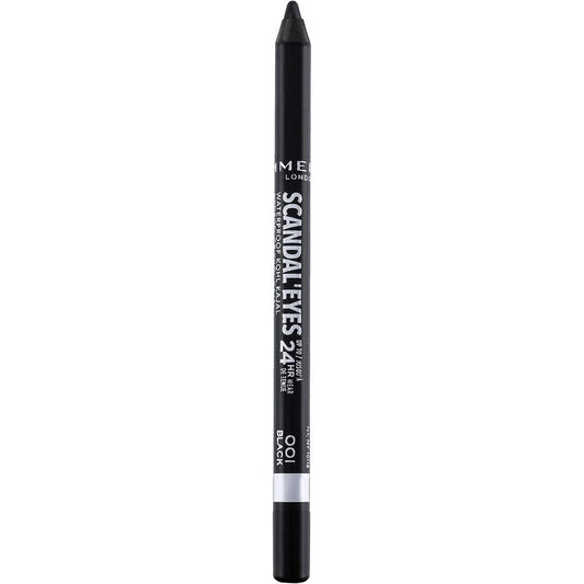 Rimmel London Scandaleyes Waterproof Gel Pencil Black front view