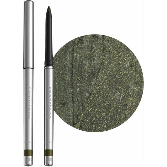 Sandstone Scandinavia waterproof metallic green eyeliner pencil front view