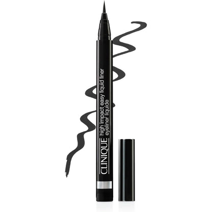 Clinique High Impact Easy Liquid Eyeliner front view showing the sleek black pen packaging.