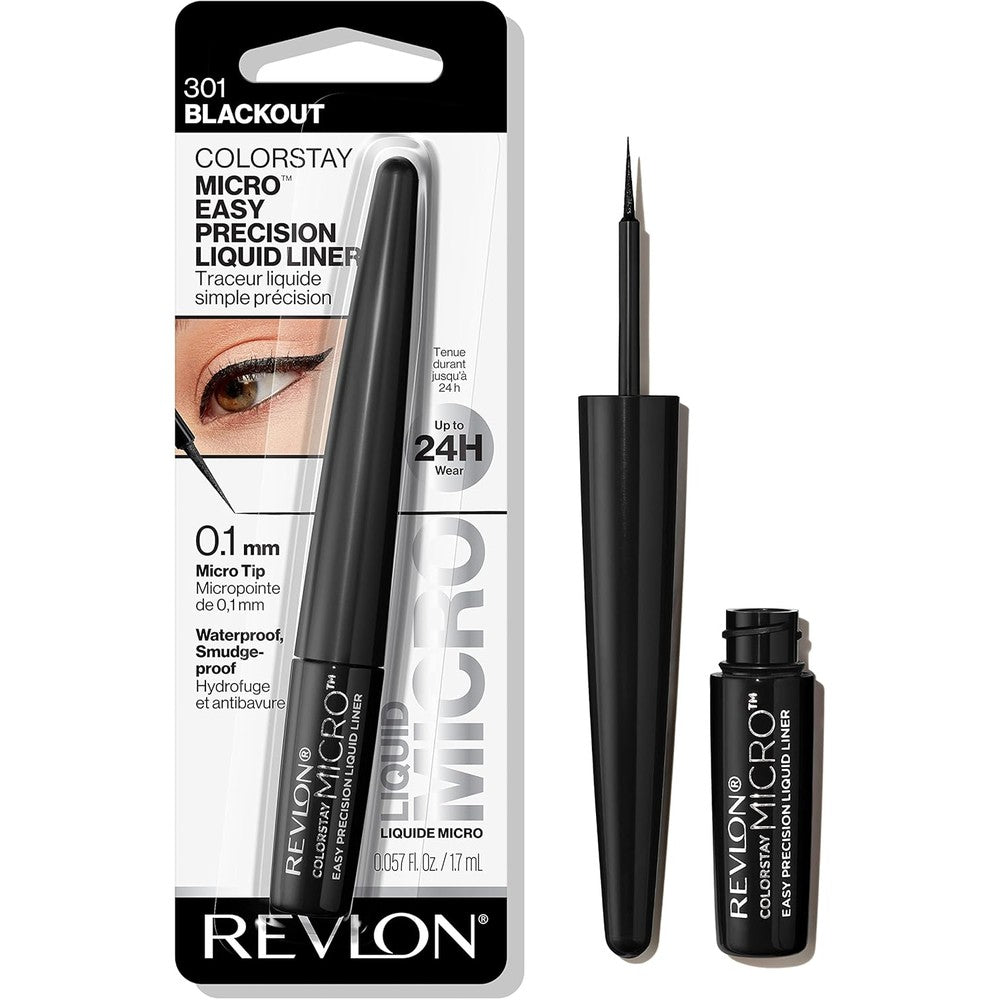 Revlon ColorStay Micro Easy Precision Liquid Eyeliner 301 Blackout front view
