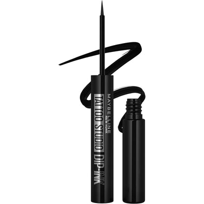 Maybelline Tattoo Studio Dip-Ink Liquid Eyeliner Black Track front view