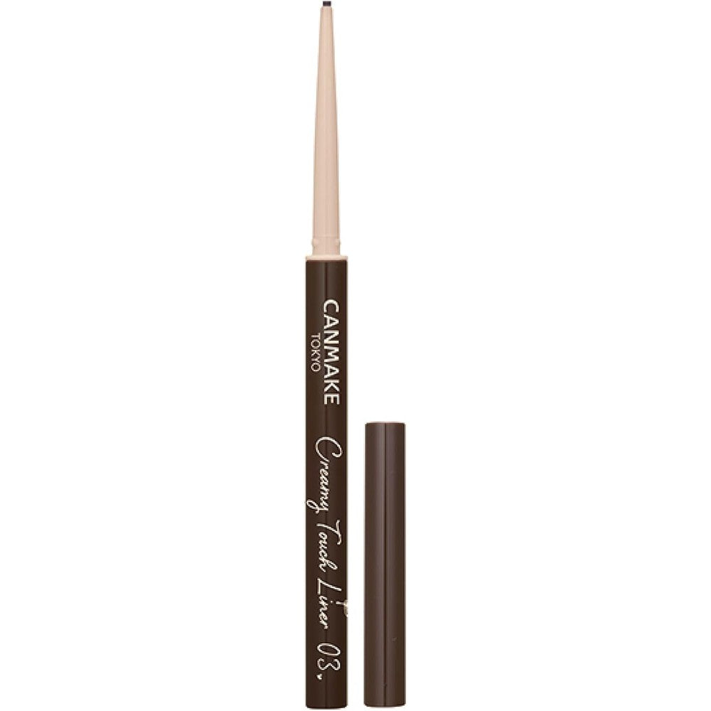 Canmake Creamy Touch Liner 03 Dark Brown front view packaging