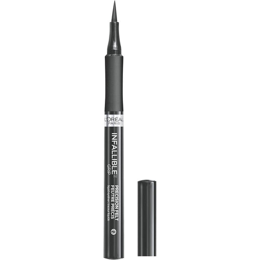 L'Oreal Paris Infallible Grip Precision Felt Eyeliner Grey front view packaging