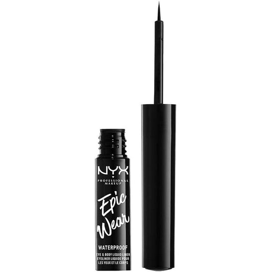 NYX Professional Makeup Epic Wear Liquid Liner Black front view waterproof eyeliner