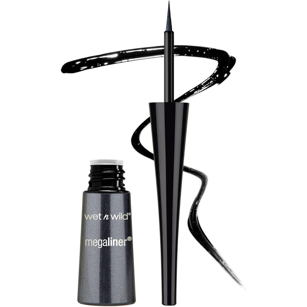 Wet N Wild MegaLiner Liquid Eyeliner Black front view