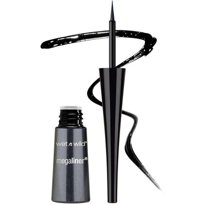 Wet N Wild MegaLiner Liquid Eyeliner Black front view