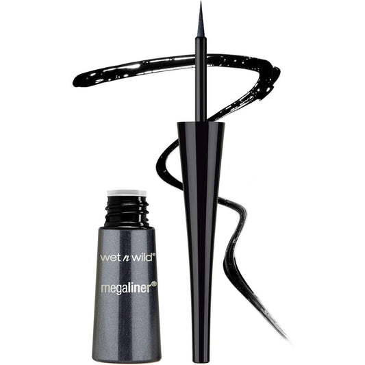 Wet N Wild MegaLiner Liquid Eyeliner Black front view