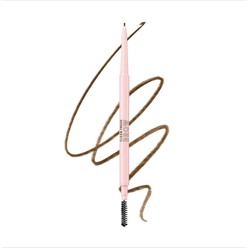 Covergirl Clean Fresh Brow Nano Eyebrow Pencil front view in Medium Brown packaging.