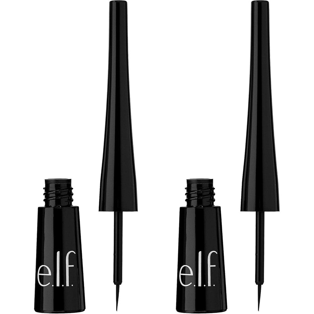 e.l.f. Expert Liquid Liner 2-pack showing the extra fine brush tip for precise eye makeup