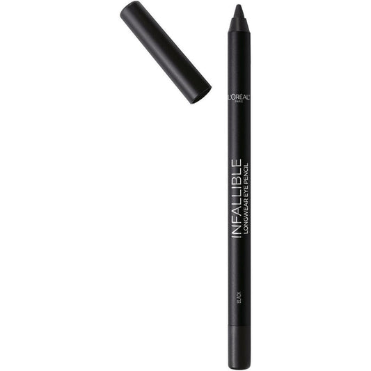 L'Oreal Paris Infallible Pro-Last Waterproof Pencil Eyeliner front view black shade