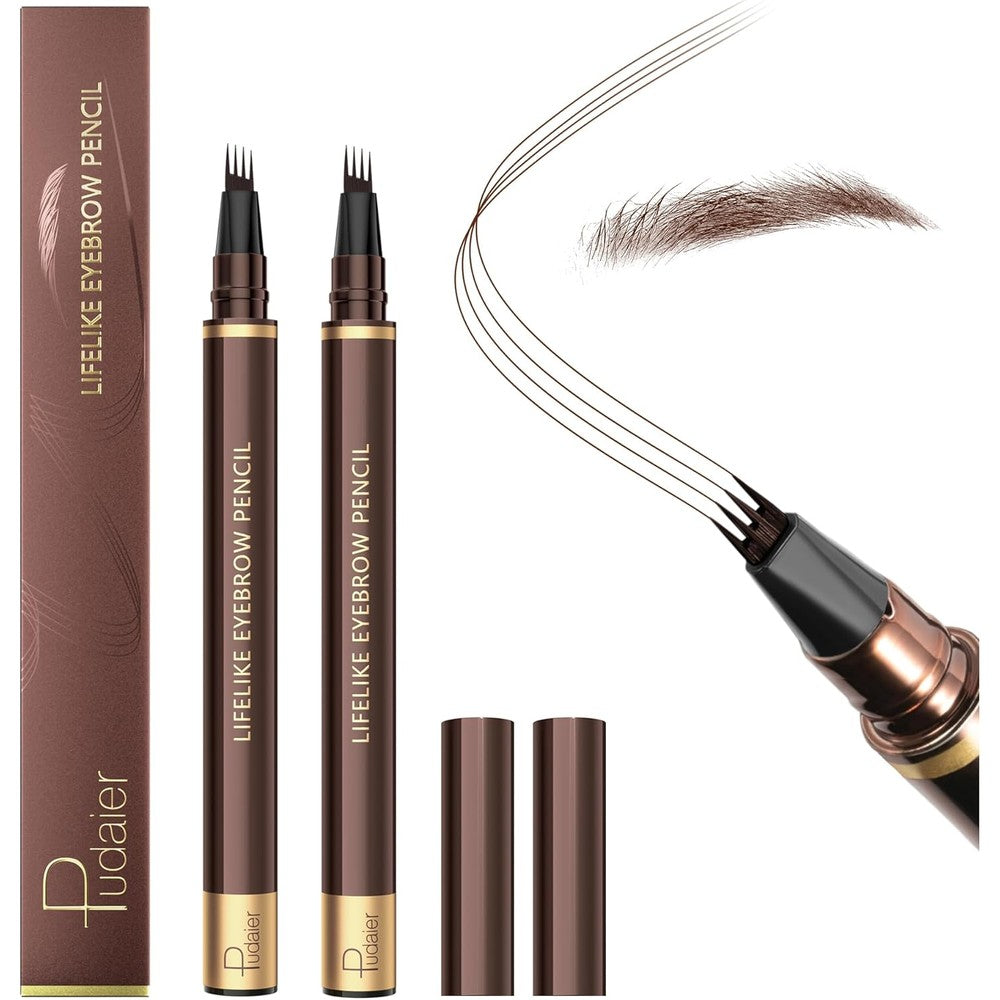 Espoce waterproof microblading eyebrow pen dark brown front view packaging